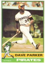 1976 Topps Baseball Cards      185     Dave Parker